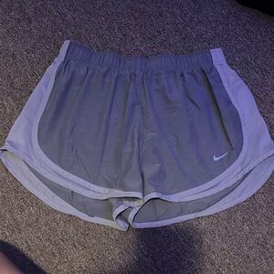 Gray Nike athletic shorts